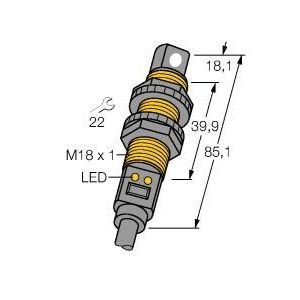 Turck - Ultraschall Taster Ultraschallsensor S18UBAR W/30