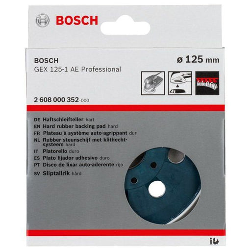 Bosch - Stützteller für Schleifwerkzeug Schleifteller hart, 125 2608000352 mm für GEX 125-1 AE
