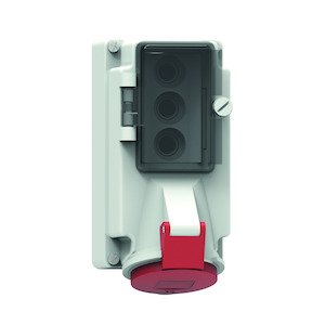 Bals Elektrotech - CEE-Steckdose abschaltbar, abgesichert (IEC 60309) Wandsteckdose GT abgesich. 158 16A 4p 400V 6h IP44