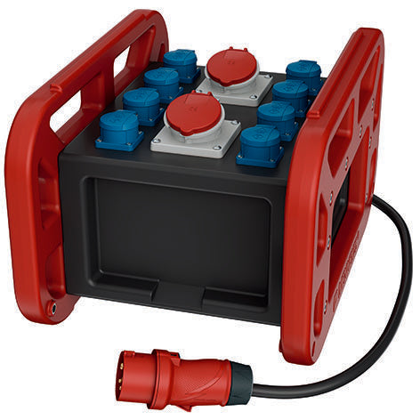 Mennekes - CEE-Steckdosen-Kombination (IEC 60309) Verteiler EverBOX GRIP 9502972RT tragbar