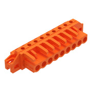 WAGO - Leiterplattensteckverbinder THT-Federleiste abgewink. 232-269/031-000 Maß 5,08mm,orange − 25 Stück