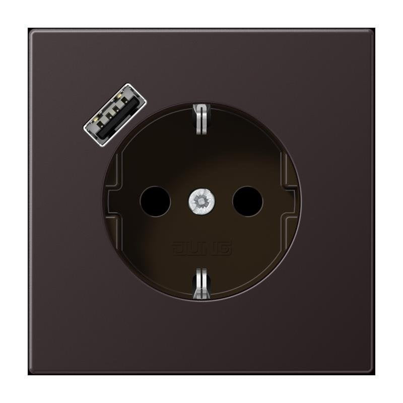 Jung - Steckdose SCHUKO Steckdose 16 A 250V AL 1520-18 A D m. Berührungsschutz