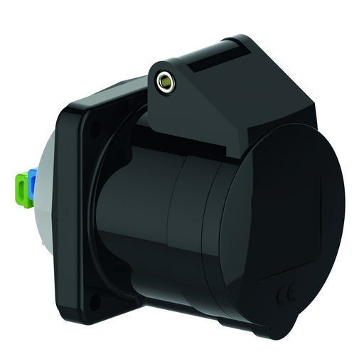 Bals Elektrotech - CEE-Anbausteckdose (IEC 60309) Anbausteckdose QC gerade 130104 16A 3p 230V 6h IP44 − 10 Stück
