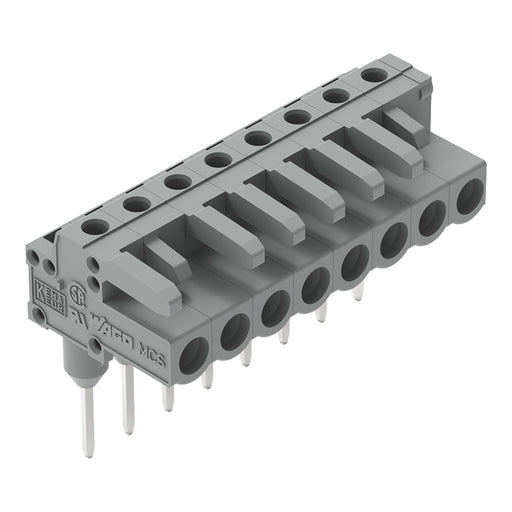 WAGO - Ein- und mehrpolige Klemmenleiste Federleiste 232-238/005-000 8-pol.,abgew. 5mm − 50 Stück