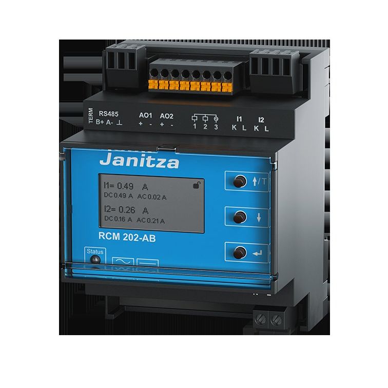 Janitza Electronic - Differenzstrom-Überwachungsgerät Überwachungsgerät RCM 202-AB Differenzstrom