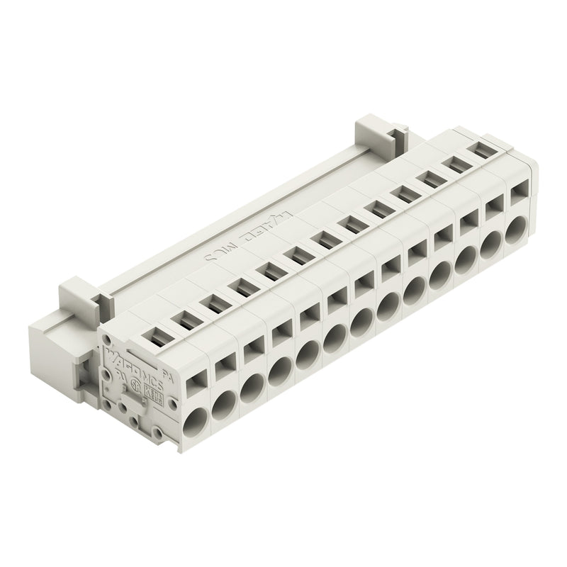 WAGO - Kabelsteckverbinder für Leiterplattensteckverbinder 1-Leiter-Stiftleiste 721-613 CAGECLAMP,2,5mm²,lgr − 25 Stück