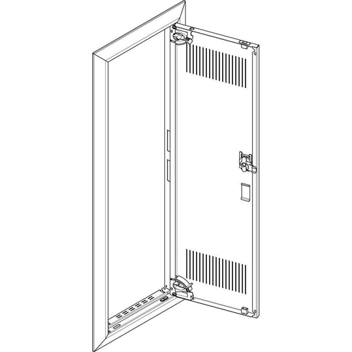 ABN - Tür/Bedientableau (Schaltschrank) Blendrahmen + Tür GBRU16TL für UP-VT,1x6-reihig