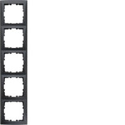 Berker - Abdeckrahmen Rahmen 5fach anth matt 10159949