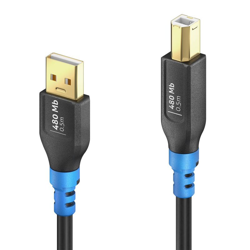 PureLink - PC-Kabel USB-A>B Kabel 0,5m FI-U200-005 FlexInstall