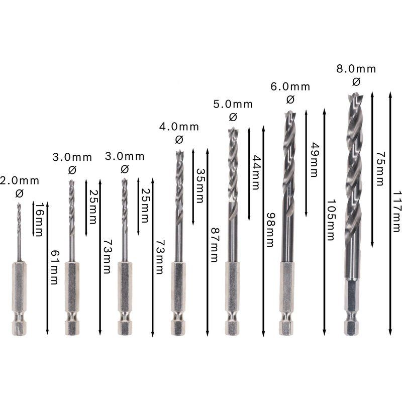 Bosch - Bohrer-Set PRO Wood HSS 2607019923 Holzspiralbohrer