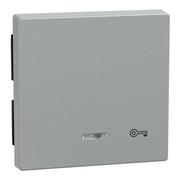 Merten - Abdeckung/Bedienelement für Installationsschalterprogramme Wippe Kontr.Fenster alu 430760 Aufdruck Schlüssel