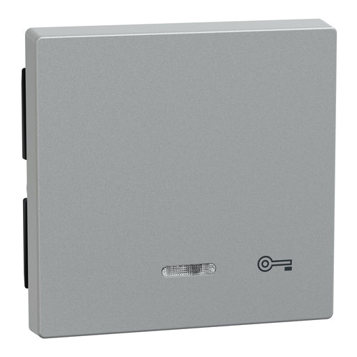 Merten - Abdeckung/Bedienelement für Installationsschalterprogramme Wippe Kontr.Fenster alu 430760 Aufdruck Schlüssel