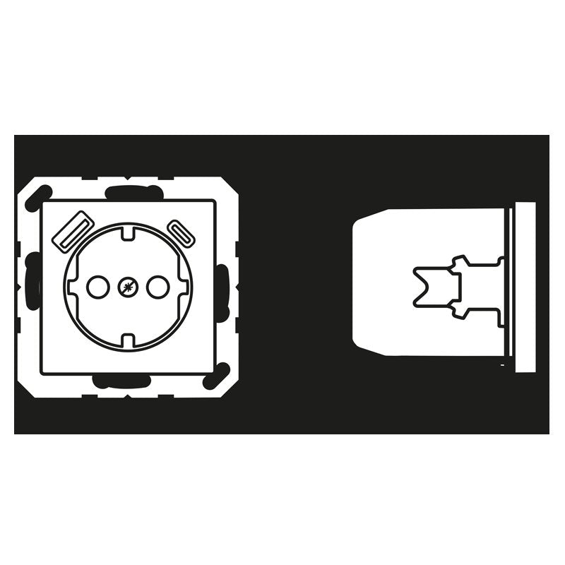Jung - Steckdose SCHUKO Steckdose A 1520-15 CA ANM mit USB Typ AC