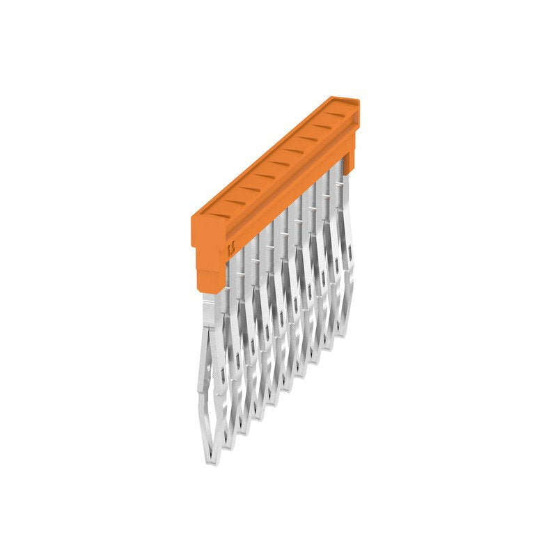 Weidmüller - Querverbinder/Brücker für Reihenklemme Querverbinder ZQV 1.5N/10 10-polig, orange − 20 Stück
