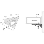 Hera - Decken-/Wandleuchte LED-Unterbauleuchte 61001461003 UL2-LED F nw eds