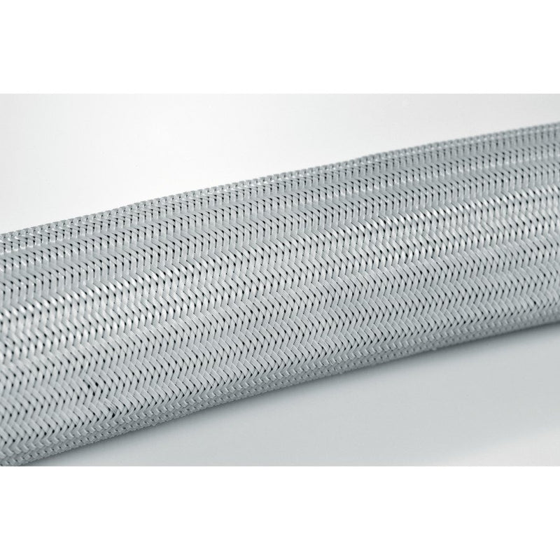 HellermannTyton - Hohlgeflechtschlauch Polyamid Geflechtschlauch HEGT08-N66-GY-C4
