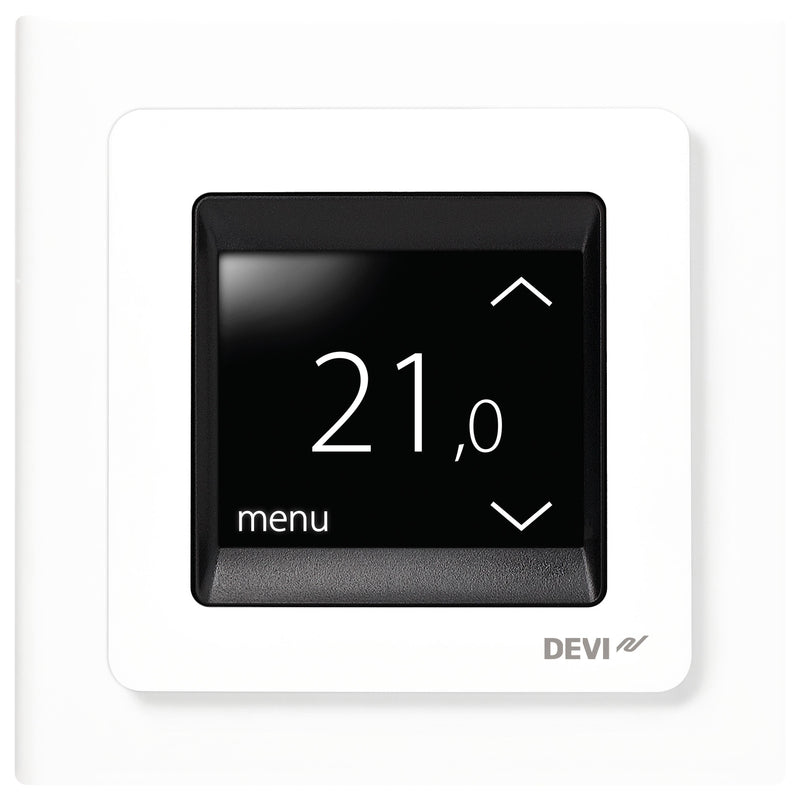 Danfoss - Raumthermostat/Uhrenthermostat UP-Uhrenthermostat devireg Touch m.Rahm 16A 230V