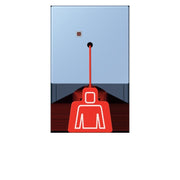 Jung - Behindertenelement für Installationsschalterprogramme Notrufsystem Zugtaster NRS LC 0834 ZT 207 outremer moyen