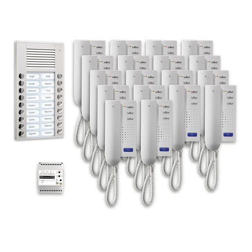 TCS Tür Control - Türsprech-Set Audio Außenstation Pack 18 PPA18-EN/02 PES 18 Tasten AP