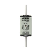 Eaton - Messersicherung Sicherungseinsatz Nieders. NH-SICHERU#80NHG02BI 80A AC 500V 120kA − 3 Stück