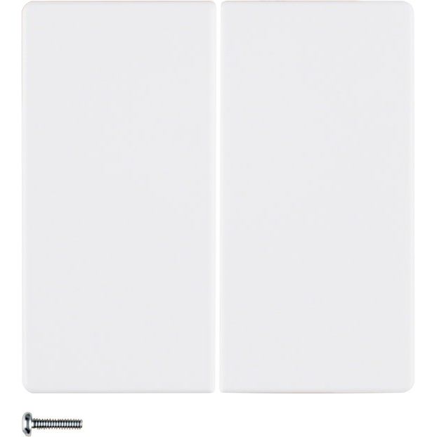 Berker - Bussystem-Tastwippe KNX-Funk Taste 2fach 85146129 polarweiß samt