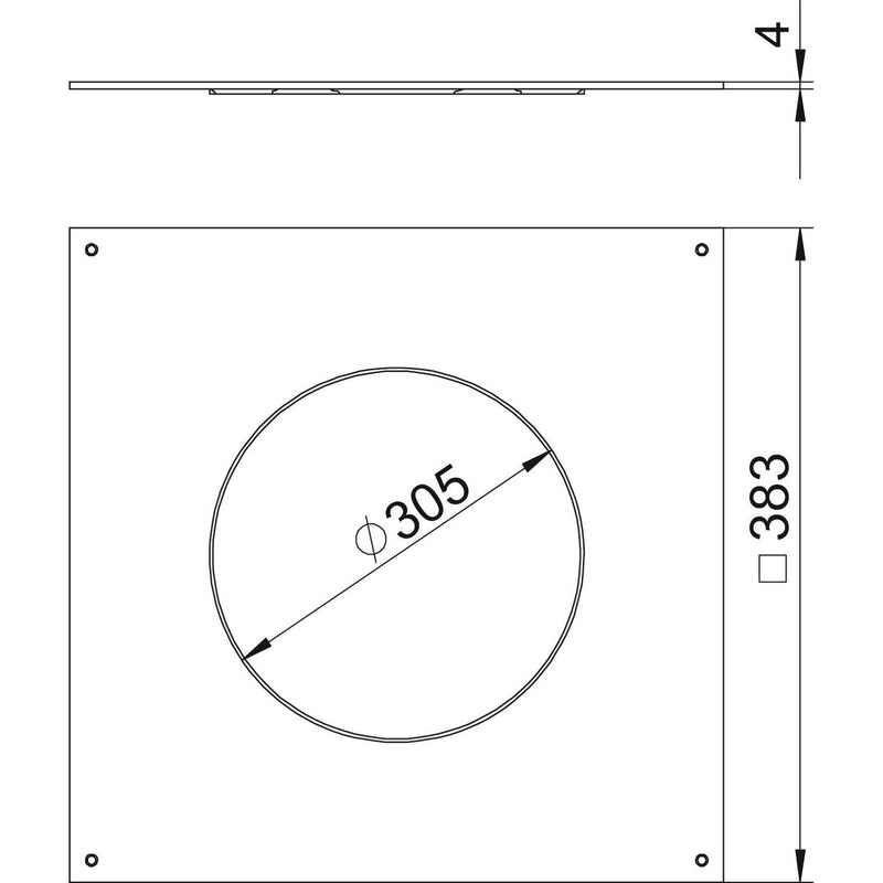 OBO Bettermann - Montagedeckel für Zugdose Montagedeckel DUG 350-3 R9 350-2/3 für R9