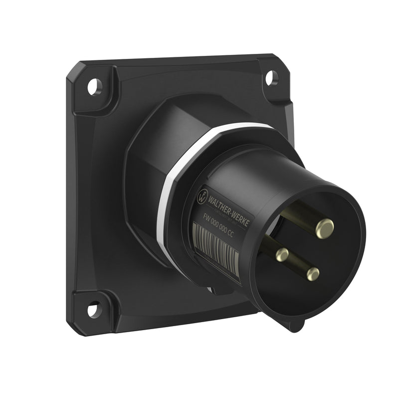 Walther Werke - CEE-Gerätestecker (IEC 60309) CEE NEO Anbaugerätestecker FW713311CC schräg 16A 3P 11h