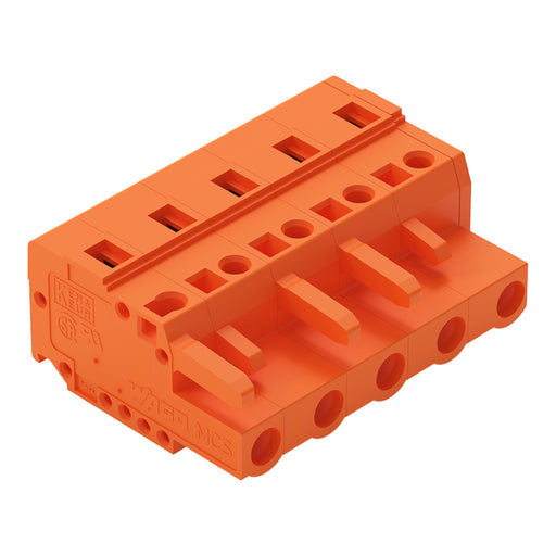 WAGO - Kabelsteckverbinder für Leiterplattensteckverbinder Federleiste 231-705/026-000 7,62mm 5-pol. − 50 Stück