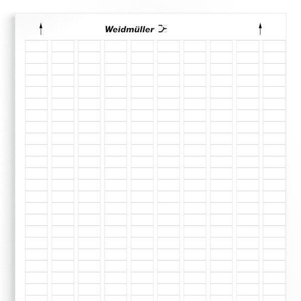 Weidmüller - Kennzeichnungsmaterial Gerätemarkierer LM MT300 17X9 WS − 10 Stück