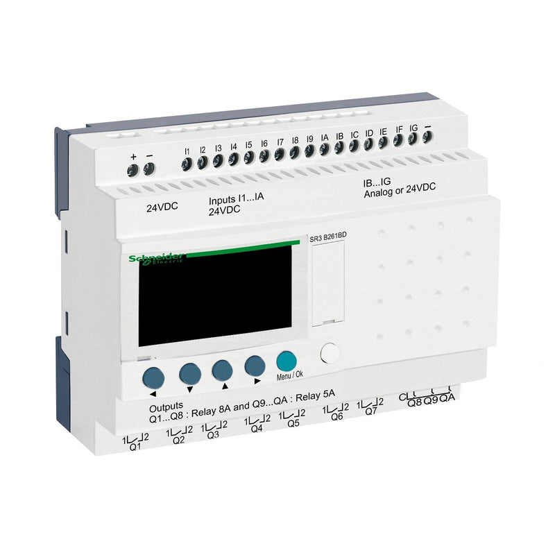 Schneider Electric - Logikmodul Modulargerät SR3B261BD 26 E/A 24VDC