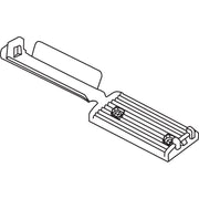 HellermannTyton - Befestigungssockel und -element für Kabelbinder Flachbandkabelhalter FKH30A-HIR-BK-C1 L=35,0mm sw − 100 Stück