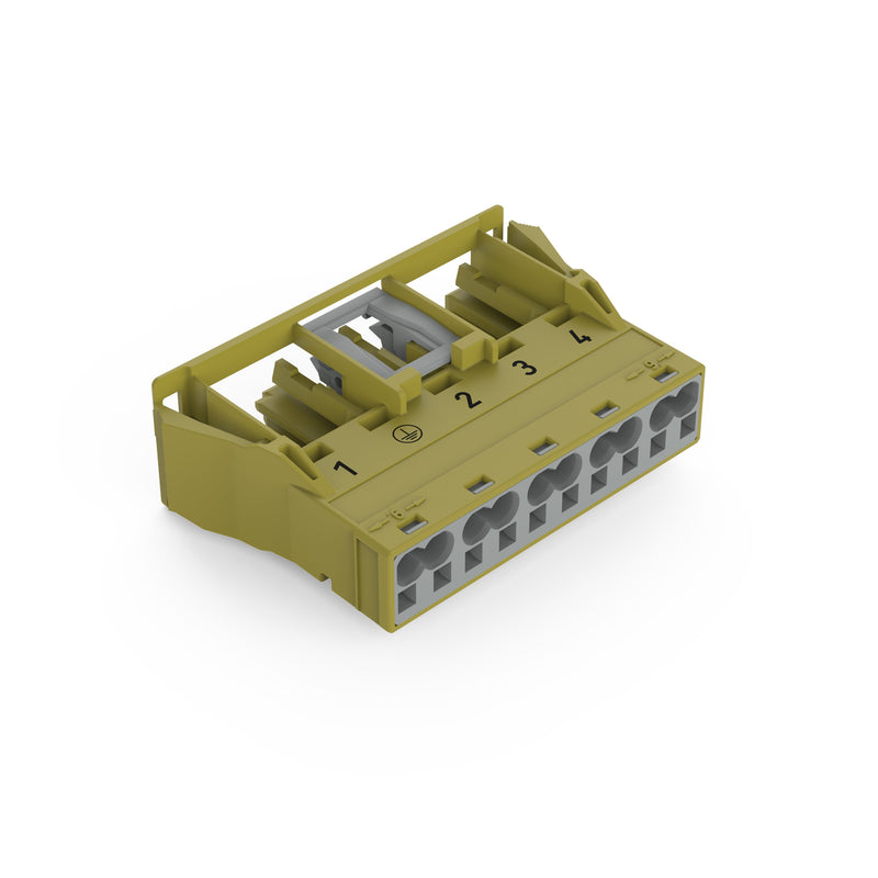 WAGO - Geräteanschluss für steckbare Gebäudeinstallation Snap-In-Buchse 770-765/073-000 5-polig,Kod. B,hgn − 50 Stück