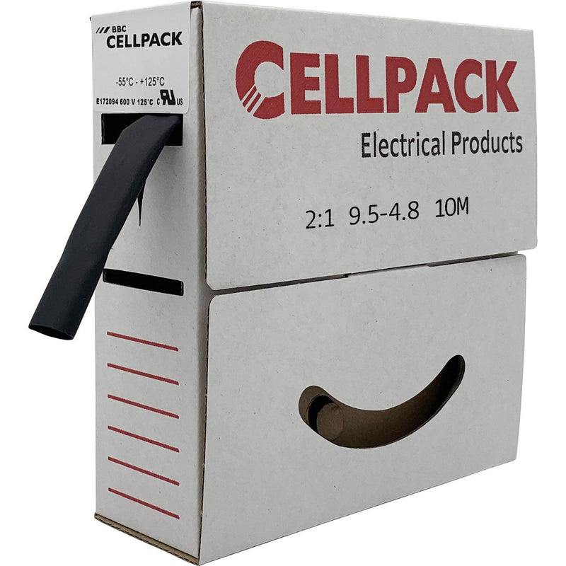 Cellpack - Schrumpfschlauch SB 9.5-4.8 sw in Abrollbox 10m