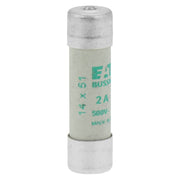 Eaton - Zylindrische Sicherung Sicherungseinsatz Nieders. CYL AM 14,#C14M2S 2A AC 500V 120kA − 10 Stück
