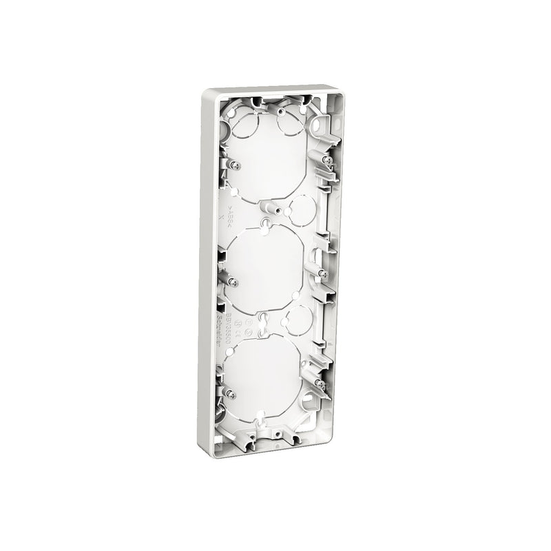 Elso - Aufputzgehäuse für Unterputzgerät Aufputzgehäuse 3-fach 21mm WDE002353 Exxact weiss