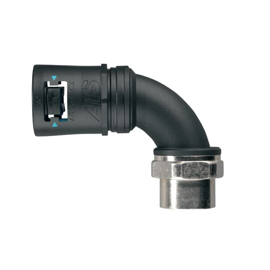 ABB Stotz S&J T&B - Kunststoff-Wellschlauch-Verschraubung Verschraubung 90Gr-Bogen AT21/M20/CSF90/BLB Nm21 IP68/69K Polya. − 10 Stück