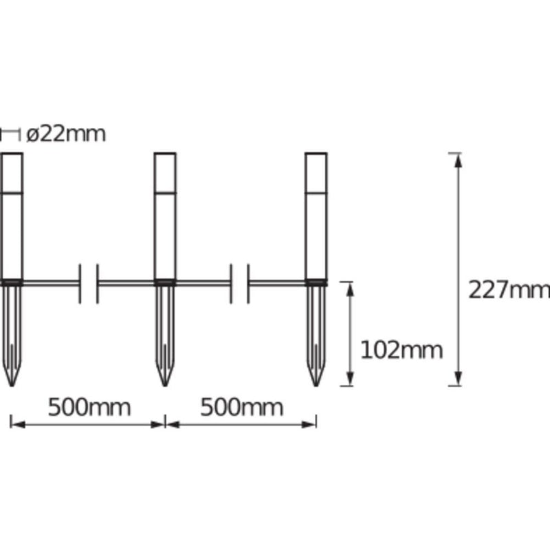 Ledvance - Wegeleuchte LED-Garten-Erw.-Set SMART+#4058075478237 WiFi, RGBTW, 3tlg.  − 1 Stück