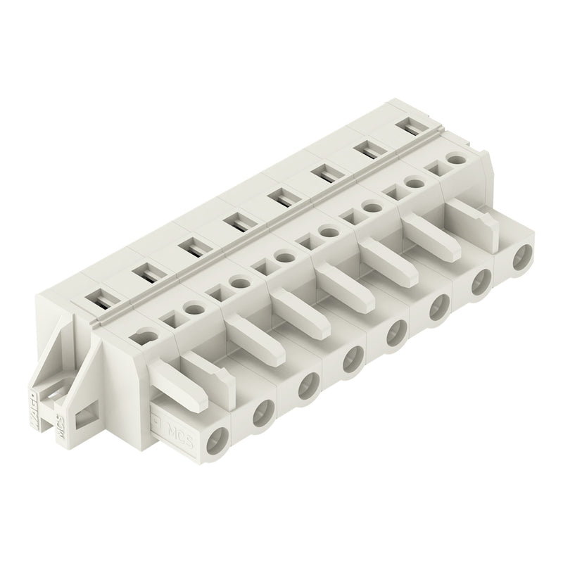 WAGO - Kabelsteckverbinder für Leiterplattensteckverbinder 1-Leiter-Federleiste 721-208/031-000 CAGECLAMP 2,5mm²,lgr − 25 Stück