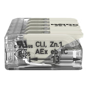 WAGO - Steckklemme COMPACT-Verbindungsklemme 221-685 Ex e,transparent − 15 Stück