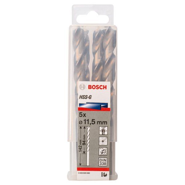 Bosch - Bohrer PRO Metal HSS-G 2608595080 Spiralbohrer 11,5 x
