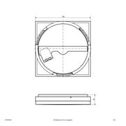 EVN Lichttechnik - Decken-/Wandleuchte LED-Anbauleuchte AP35304425 CCT Switch