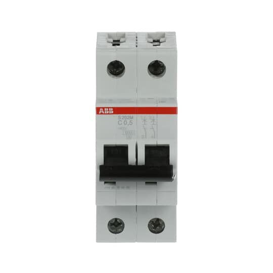ABB Stotz S&J - Leitungsschutzschalter Sicherungsautomat S202M-C0,5 10kA 0,5A C 2p