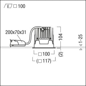 Zumtobel Group - Downlight/Strahler/Flutlicht LED-Downlight PANOS INF #60817241 3000K