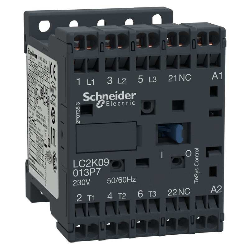 Schneider Electric - Leistungsschütz zum Schalten von Wechselstrom Leistungsschütz LC1K06103P72 3-polig, 1S