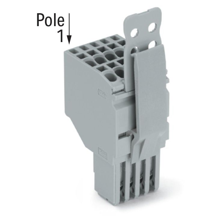 WAGO - Ein- und mehrpolige Klemmenleiste 2-Leiter-Federleiste 2020-210/145-000 CAGECLAMP,1,5mm²,gr − 25 Stück