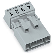 WAGO - Steckverbinder für steckbare Gebäudeinstallation Stecker 890-254 4pol.o.Zugentlast.gr − 50 Stück