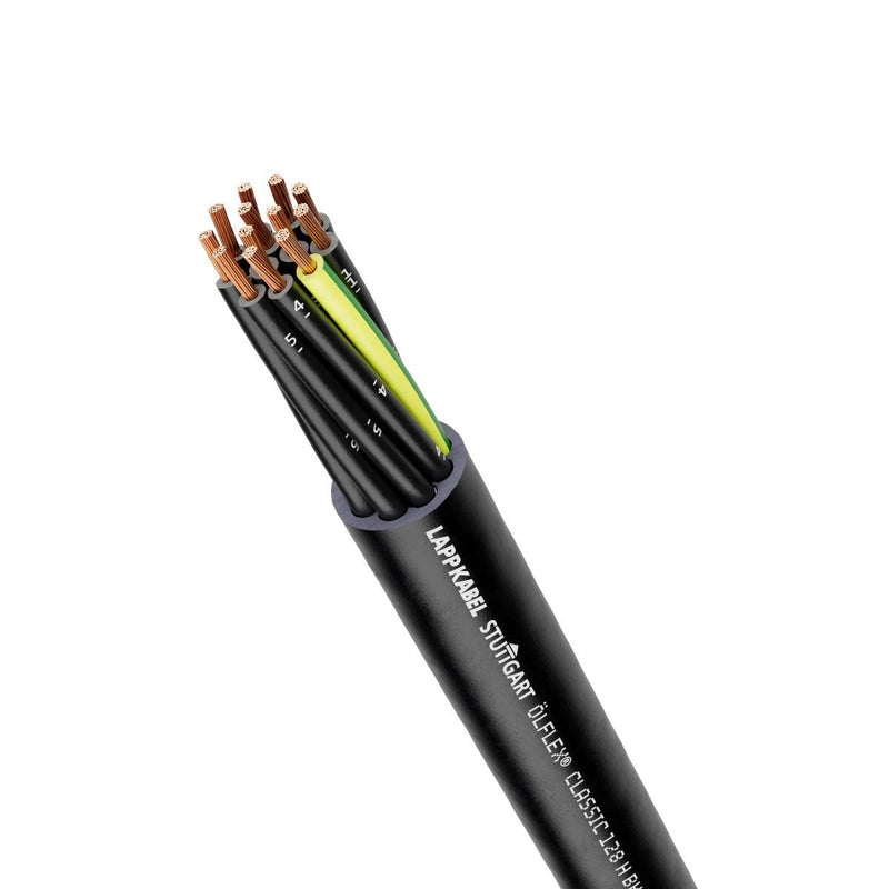 Lapp Kabel&Leitung - Energiekabel >= 1 kV, für ortsveränderlichen Einsatz ÖLFLEX CLASSIC 128 H BK 1123533/50 0,6/1 KV 12G1,5 − 50 Meter