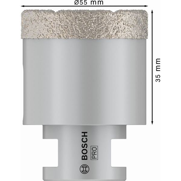 Bosch - Bohrer PRO Ceramic dry 2608587126 Trockenbohrkrone 55