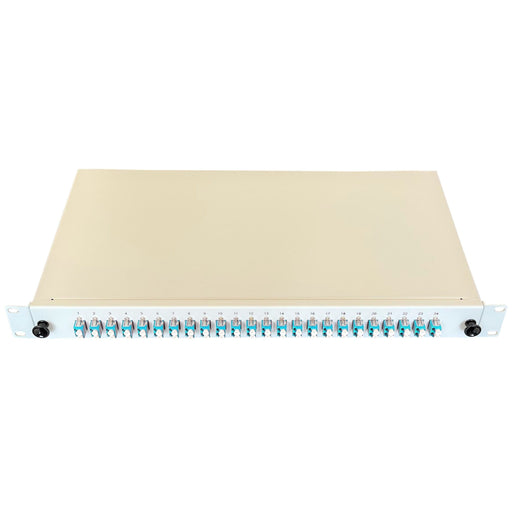 Paschke - Patchpanel LWL Spleissbox ausziehbar 19" 442405-4K-24SA 24xLCd OM3 AQUA