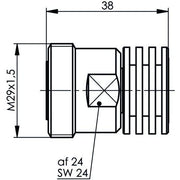 Telegärtner - Abschlusswiderstand 7-16-Abschlusswiderstand 100024560 50Ohm (F) 2W 7,5GHz